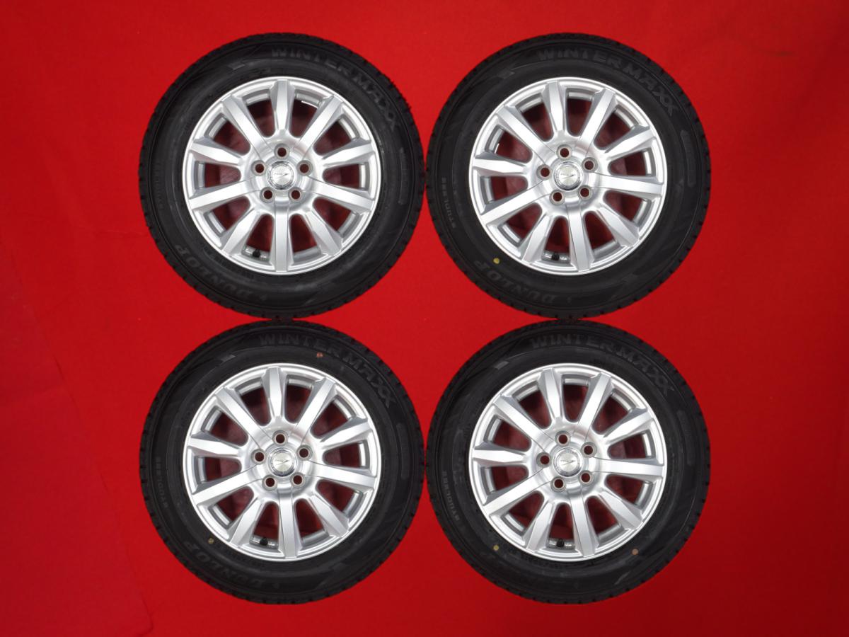 ダンロップ ウィンターマックス 02 WM02 DUNLOP WINTER MAXX 02 WM02 185/65R15 88Q 10スポークタイプ 1P 6Jx15 +45 5/100 シルバー(銀色)系 ラクティス プリウス アリオン シエンタ プレミオ