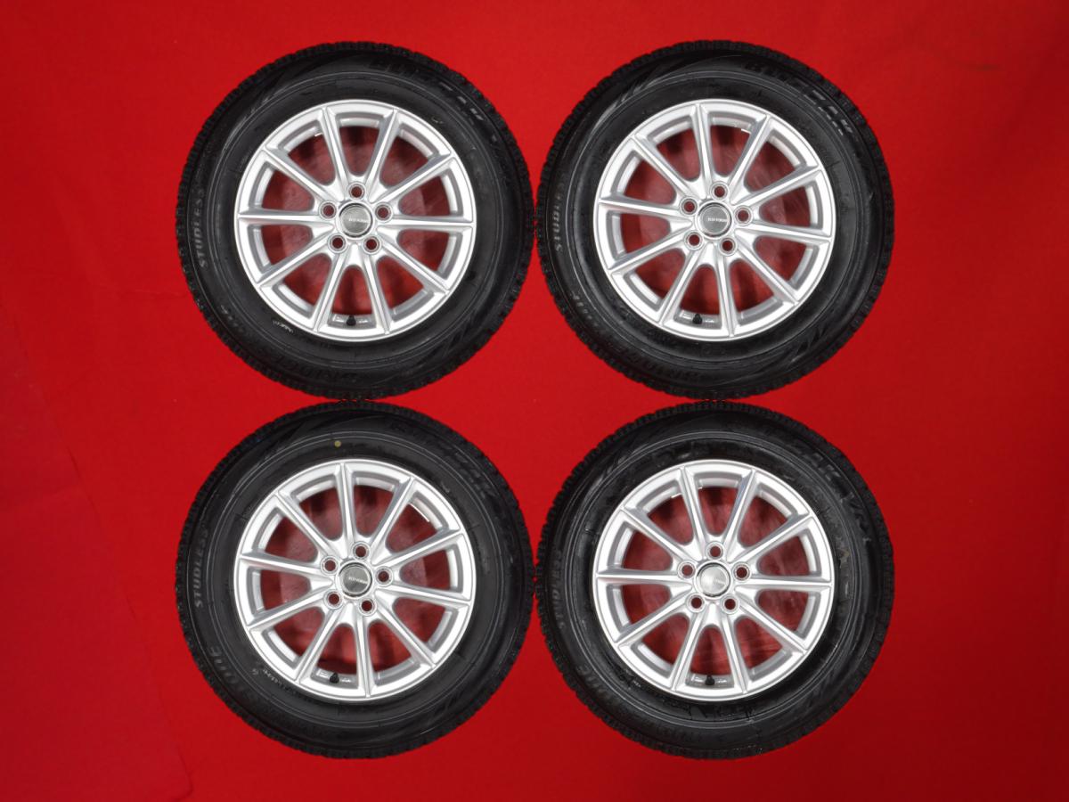 ブリヂストン ブリザック VRX BRIDGESTONE BLIZZAK VRX 195/65R15 91Q 10スポークタイプ 1P 6Jx15 +45 5/100 シルバー(銀色)系 カローラ ウィッシュ プリウス プリウスPHV CT200h カローラ ツーリング