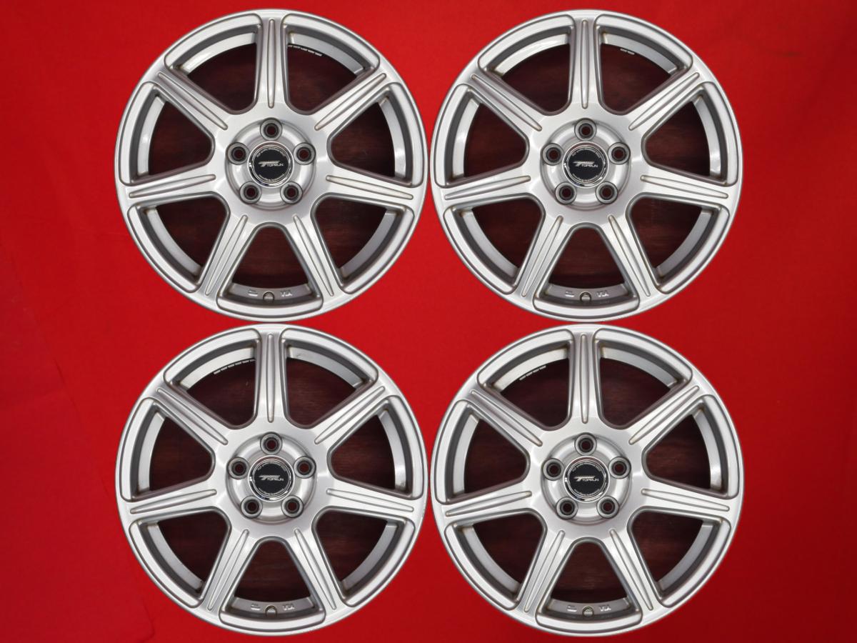 7スポークタイプ 1P 6.5Jx16 +46 5/100 シルバー(銀色)系 BRZ インプレッサ スポーツ レガシィ ツーリ..