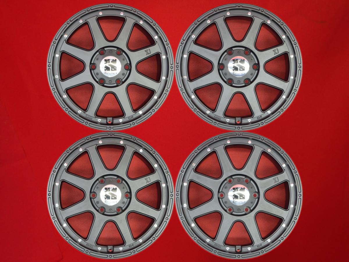 XTREME-J - 8Jx18 +25 6/139.7 ブラック(黒色)系 ハイラックス FJクルーザー パジェロ ハイラックスサーフ ランドクルーザー プラド