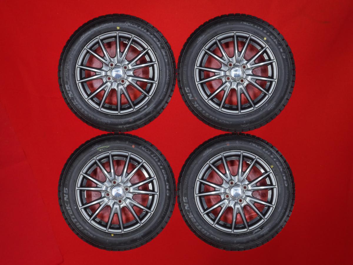 オートバックス ノーストレック N5 AUTOBACS NORTHTRECK N5 175/65R15 84Q 7Wスポークタイプ 1P 5.5Jx15 +42 4/100 ガンメタ系 グレイス インサイト カローラ アクシオ キューブ フィット シャトル フィット イグニス ヴィッツ カローラ フィールダー アクア スイフト フィ