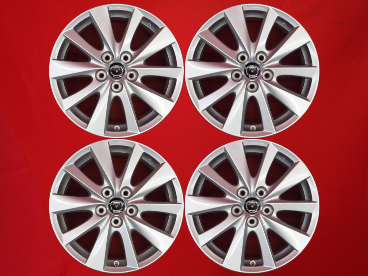 CX-5 (KE系)純正5Wスポーク 7Jx17 +50 5/114.3 シルバー(銀色)系 CX-3 CX-7 アクセラ ハイブリッド CX-5