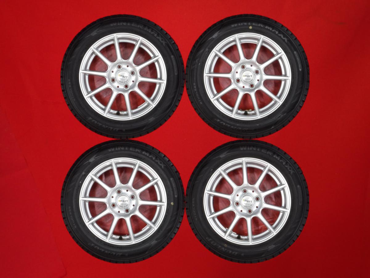 ダンロップ ウィンターマックス 02 WM02 DUNLOP WINTER MAXX 02 WM02 175/65R15 84Q 10スポークタイプ 1P 5Jx15 +39 4/100 シルバー(銀色)系 カローラ アクシオ バレーノ iQ スイフト ポルテ カローラ カローラ フィールダー スペイド イグニス