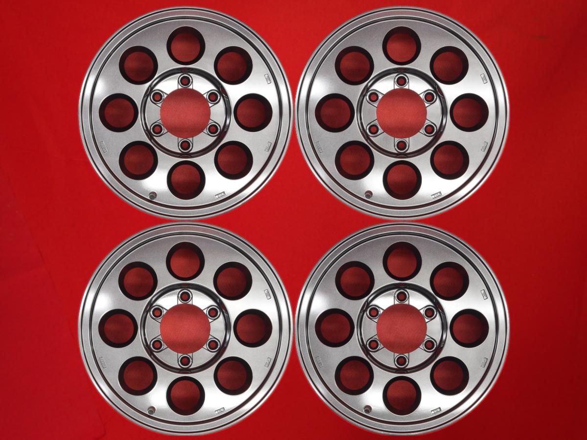ジムライン JIMLINE TYPE2 タイプ2 7Jx16 +27 6/139.7 ガンメタ系 ハイラックスサーフ パジェロ