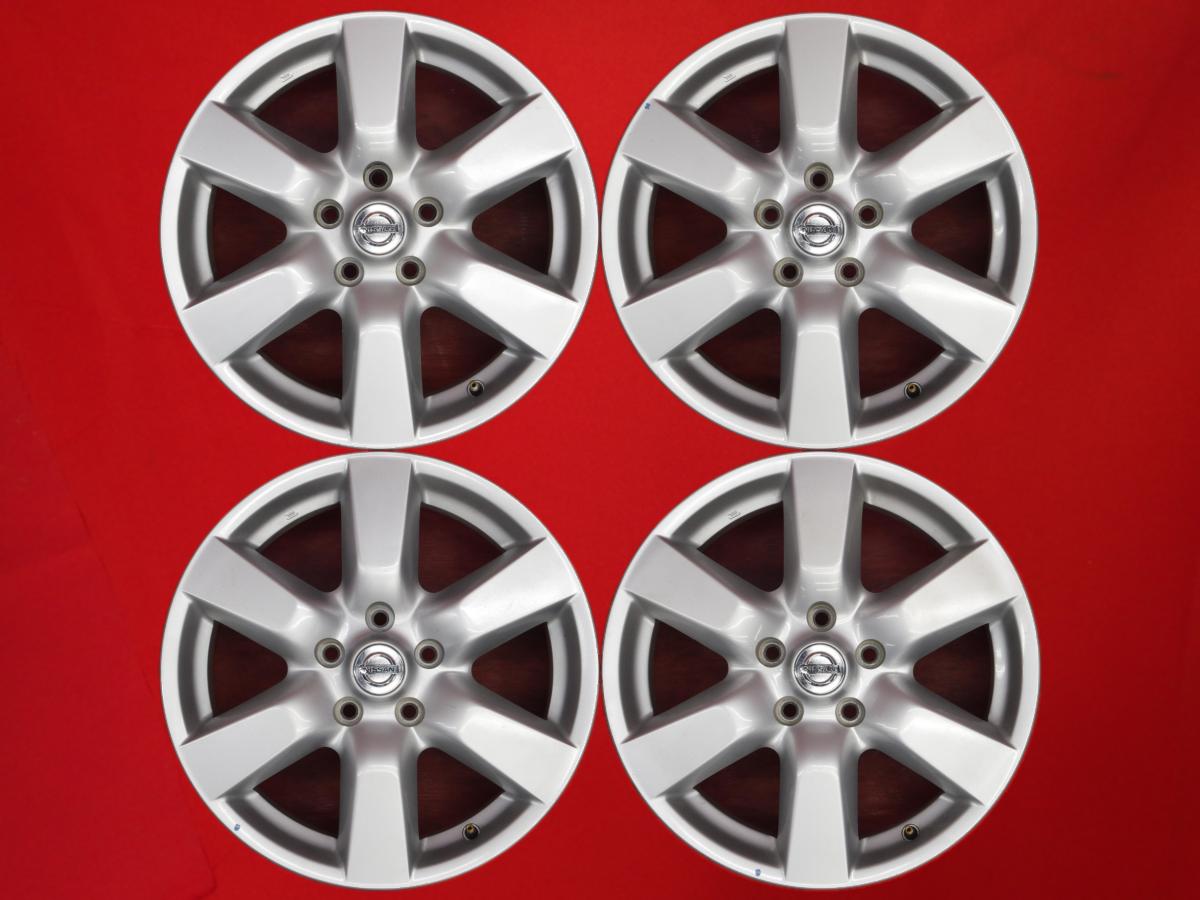 エクストレイル (T31)純正6本スポーク 6.5Jx17 +45 5/114.3 シルバー(銀色)系 エクストレイル