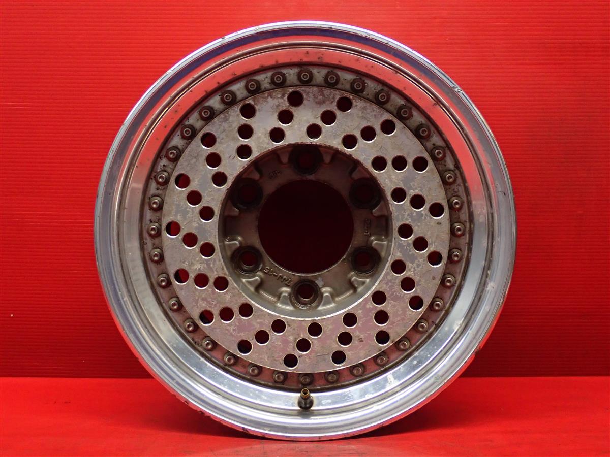 テラノ (D21系)ワイドオーテックバージョン純正 7Jx15 +10 6/139.7 ポリッシュ系 ガンメタポリッシュ(ガンメタ&ポリッシュ)