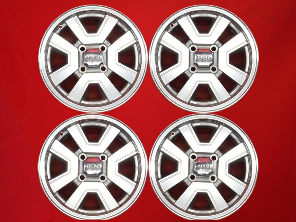 トヨタ 純正4スポーク 6Jx15 +20 4/114.3 シルバーポリッシュ(シルバー&ポリッシュ) ソアラ マークII ..