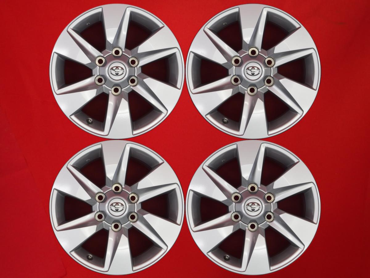 ランドクルーザー プラド(150系)後期純正17inch 7.5Jx17 +25 6/139.7 シルバー(銀色)系 ランドクルーザー プラド ハイラックス ハイラックスサーフ