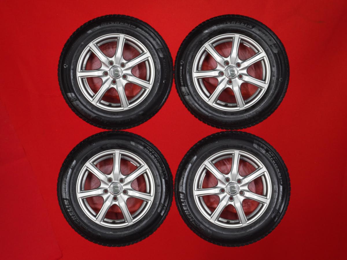 ミシュラン X-ICE3 プラス MICHELIN X-ICE3+ 215/65R16 102T 7スポークタイプ 1P 6.5Jx16 +38 5/114.3 ガンメタ系 MPV アルファード エクストレイル エルグランド カローラ クロス デュアリス プレサージュ ヴェルファイア