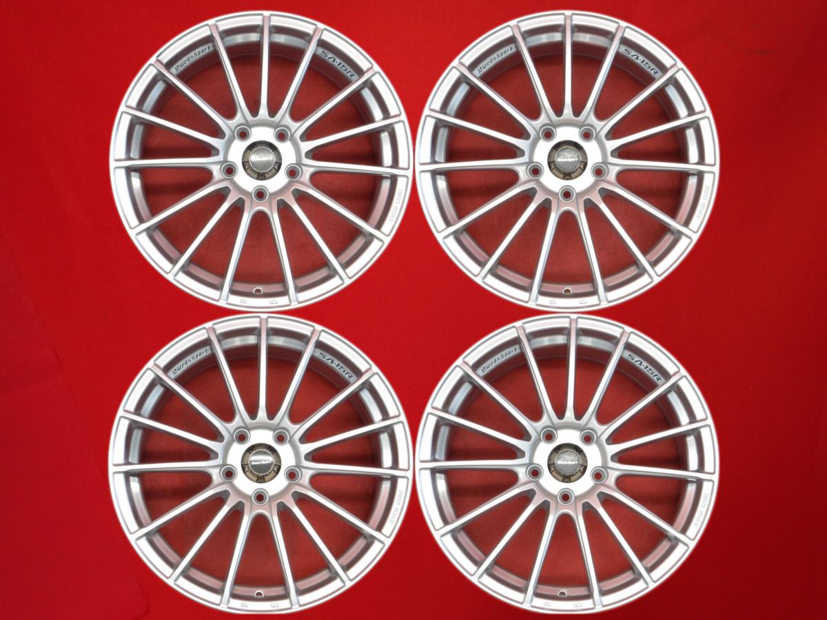 ウェッズスポーツ SA-15R(エスエーイチゴーアール)(5H) 7.5Jx18 +45 5/114.3 ポリッシュ系 シルバー(銀色)系 マツダ3 シビック タイプR ユーロ CR-Z マツダ3 ハッチバック シビック タイプR スイフトスポーツ インテグラ