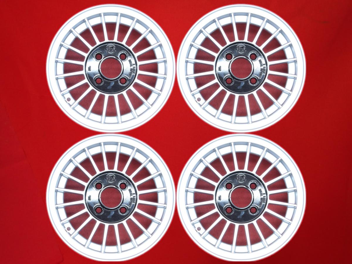 フィンタイプ - 5.5Jx13 +35 4/100 シルバー(銀色)系 155/65R13ベース ビート エヌボックス バン トラック エヌボックス カスタム エヌボックス プラス カスタム