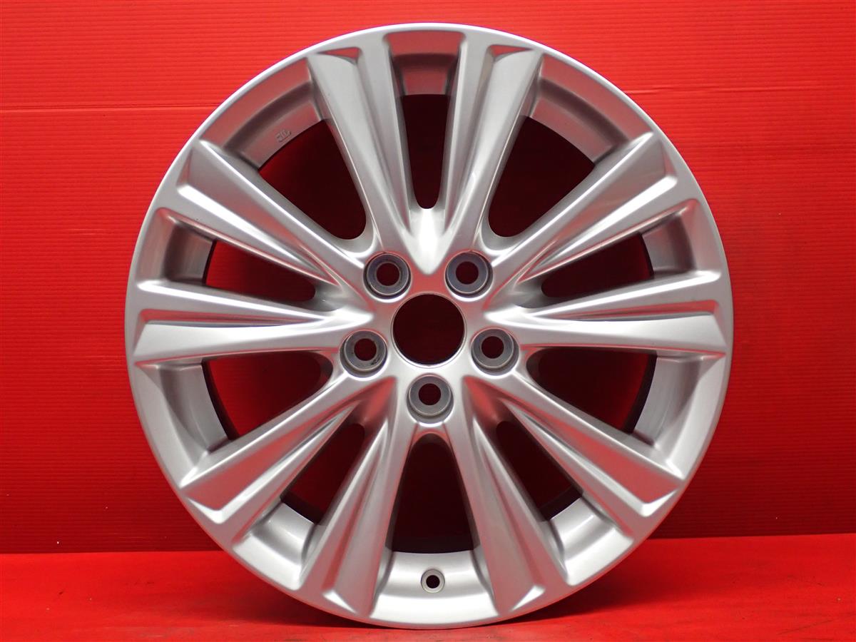 アルファード-ヴェルファイア (30-35W系)純正5スポーク 7.5Jx18 +45 5/114.3 シルバー(銀色)系