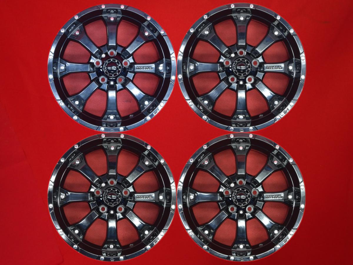 MKW MK-46 7.5Jx17 +35 5/114.3 ブラック(黒色)系 ヴォクシー ハリアー ノア デリカ D:5 RAV4 NX200t NX300h カローラ クロス