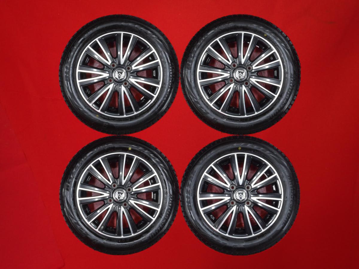 ブリヂストン ブリザック VRX2 BRIDGESTONE BLIZZAK VRX2 155/65R14 75Q 7Wスポークタイプ 1P 4.5Jx14 +45 4/100 ブラックポリッシュ(ブラック&ポリッシュ) ステラ ピクシス メガ フレアワゴン カスタムスタイル フレアワゴン ワゴンR ルクラ カスタム シフォン カスタム エ