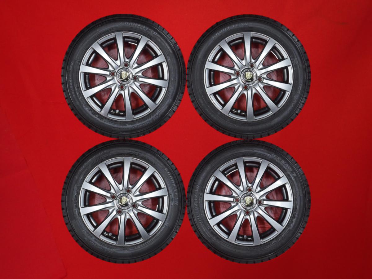 グッドイヤー アイスナビ 7 GOODYEAR ICENAVI 7 155/65R14 75Q 10スポークタイプ 1P 4.5Jx14 +43 4/100 ガンメタ系 ミラ ジーノ アルト バン タント ファンクロス ルクラ カスタム モコ フレアワゴン ワゴンR エヌボックス プラス ステラ ピクシス メガ エヌワン フレアワゴ