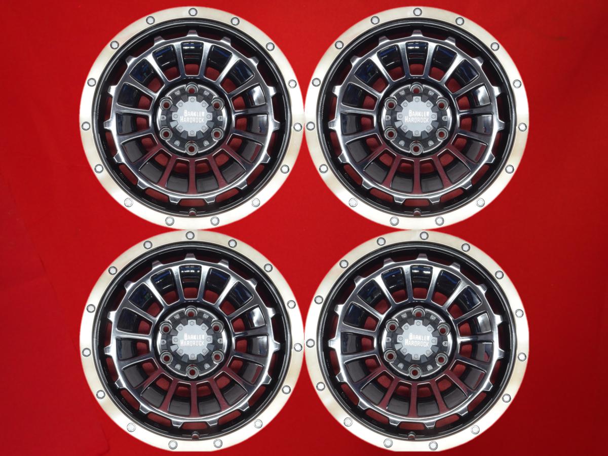 BARKLEY HARDROCK バークレイ ハードロック ROGAN ローガン 8Jx18 +20 6/139.7 ポリッシュ系 ブラック(黒色)系 ランドクルーザー プラド ハイラックス FJクルーザー ハイラックスサーフ