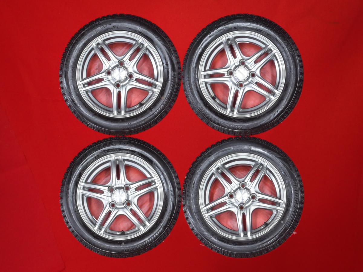 ブリヂストン ブリザック VRX BRIDGESTONE BLIZZAK VRX 155/65R14 75Q 5Wスポークタイプ 1P 4.5Jx14 +43 4/100 シルバー(銀色)系 エヌワン R1 ムーヴ エヌボックス プラス ステラ リベスタ モコ エヌバン アルト バン ミラ ジーノ タント ファンクロス フレア プレオ ピクシ