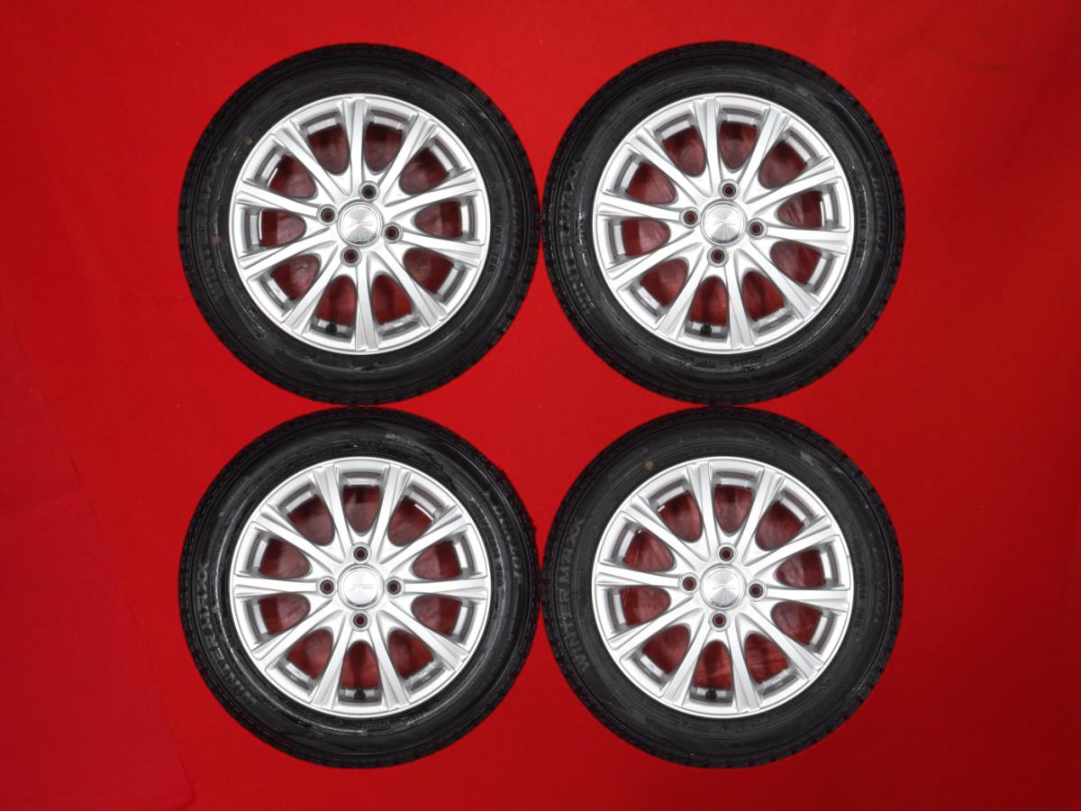 ダンロップ ウィンターマックス 02 WM02 DUNLOP WINTER MAXX 02 WM02 155/65R14 75Q 10スポークタイプ 1P 4.5Jx14 +45 4/100 シルバー(銀色)系 ミラ ココア ハイゼット キャディー ムーヴ コンテ エヌボックス スラッシュ ルークス プレオ プラス デリカ ミニ ムーヴ キャン
