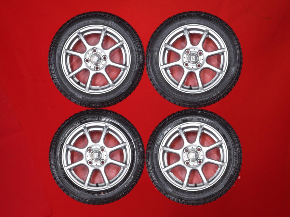 ダンロップ ウィンターマックス 02 WM02 DUNLOP WINTER MAXX 02 WM02 155/65R14 75Q 8スポークタイプ 1P 4.5Jx14 +45 4/100 シルバー(銀色)系