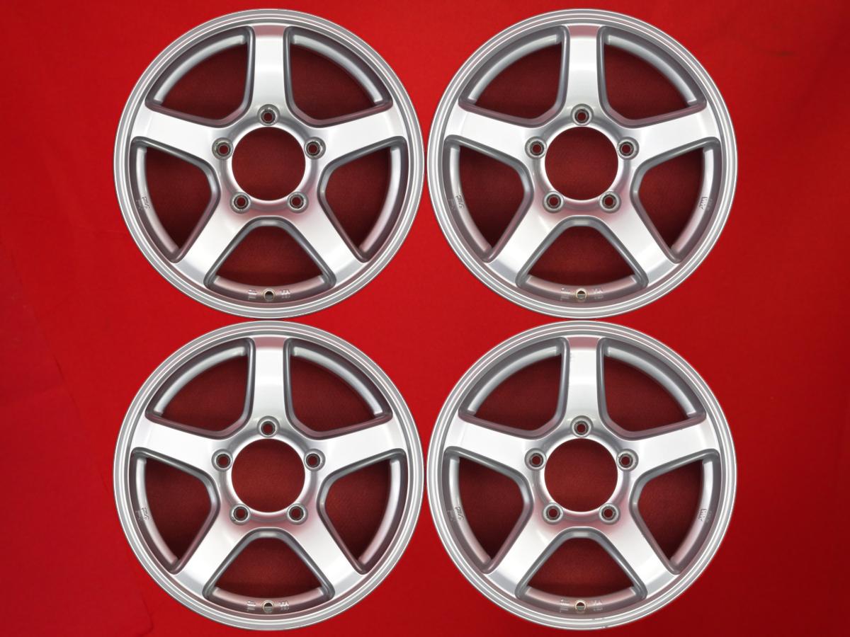 トピー ME-A 5.5Jx16 +22 5/139.7 シルバー(銀色)系 ジムニー AZ-オフロード