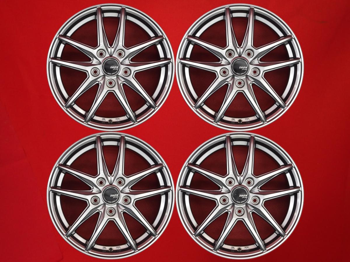 ZACK 5スポーク 6.5Jx16 +48 5/114.3 ガンメタ系 C-HR CR-Z ステップワゴン スパーダ CX-30 エスクァイア ヴォクシー ヤリス クロス セレナ ヴェゼル CX-3 スイフトスポーツ ノア