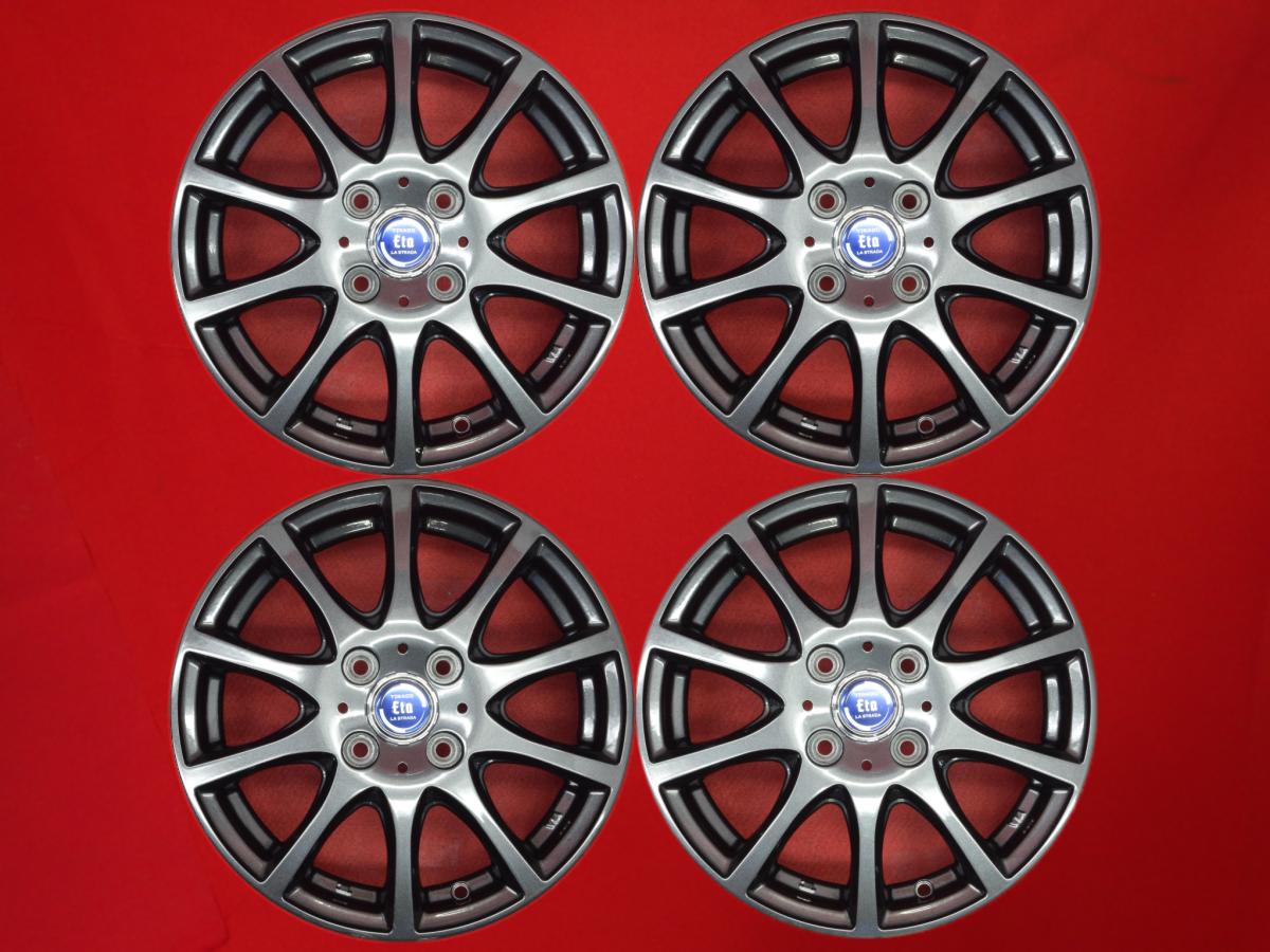 La-Strada ラ-ストラーダ TIRADO ETA ティラード イータ 4.5Jx14 +45 4/100 ガンメタ系 フレア クロスオーバー ネイキッド デリカ D:2 トゥデイ ワゴンR フレアワゴン ピクシス メガ フレアワゴン カスタムスタイル バン ストリート エブリイ ワゴン ステラ タント ファンク