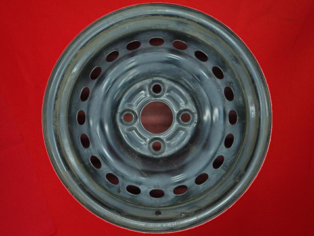 N-BOX (JF3系)純正スチールホイール(キャップ無) 4.5Jx14 +40 4/100 ブラック(黒色)系