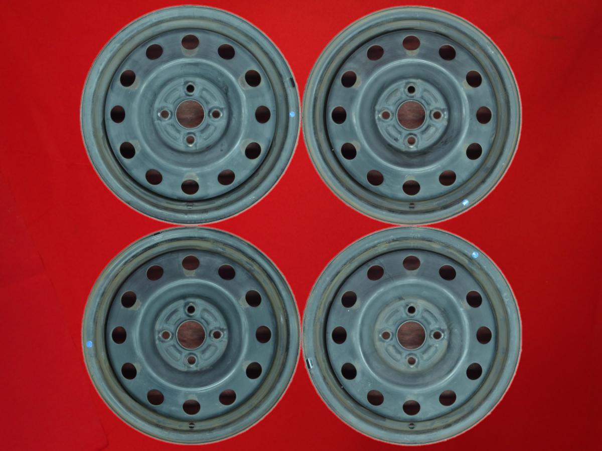 スイフト 純正スチールホイール(キャップ無) 5.5Jx15 +45 4/100 ブラック(黒色)系 スイフト