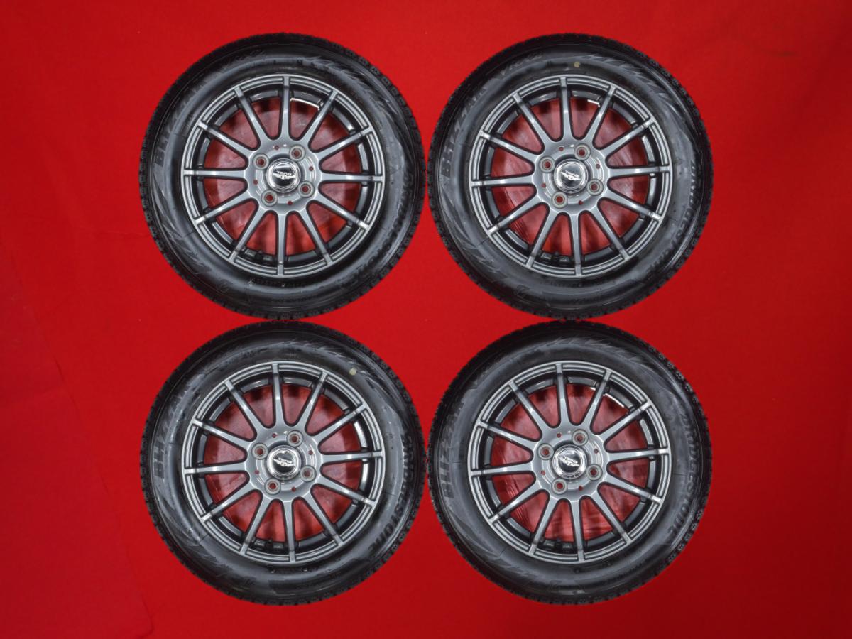 ブリヂストン ブリザック VRX2 BRIDGESTONE BLIZZAK VRX2 155/65R14 75Q 12スポークタイプ 1P 4.5Jx14 +45 4/100 ガンメタ系 エヌボックス プラス キャロル エコ ムーヴ R1 エヌワン プレオ フレア eKクロス スペース アルト バン エヌバン シフォン カスタム モコ ステラ