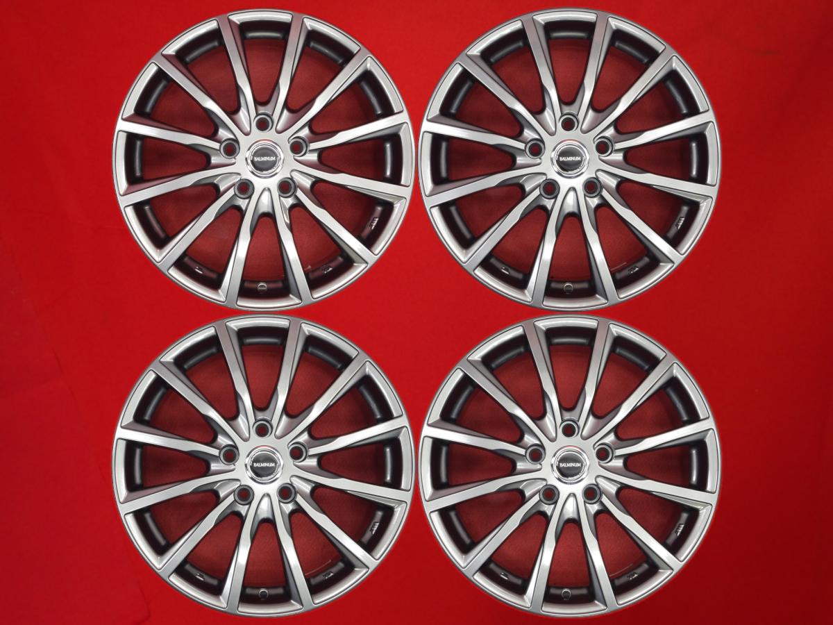 バルミナ BALMINUM AR12 7Jx17 +38 5/114.3 ガンメタ系 セレナ カムリ ヴォクシー ハリアー カローラ クロス NX300h RAV4 NX200t ノア デリカ D:5