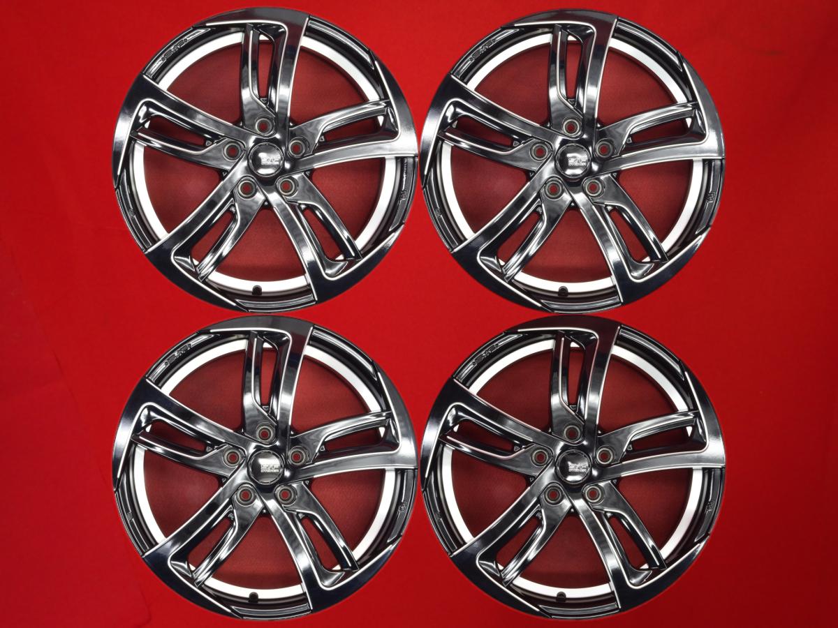 STEINER(シュタイナー) FORCED(フォースド)SF-C 7Jx18 +48 5/114.3 ブラックポリッシュ(ブラック&ポリッシュ) CX-30 レヴォーグ エクストレイル ステップワゴン セレナ ヴェゼル CX-3 WR-V スイフトスポーツ CX-5 C-HR UX250h ZR-V ES330 オデッセイ エスクァイア