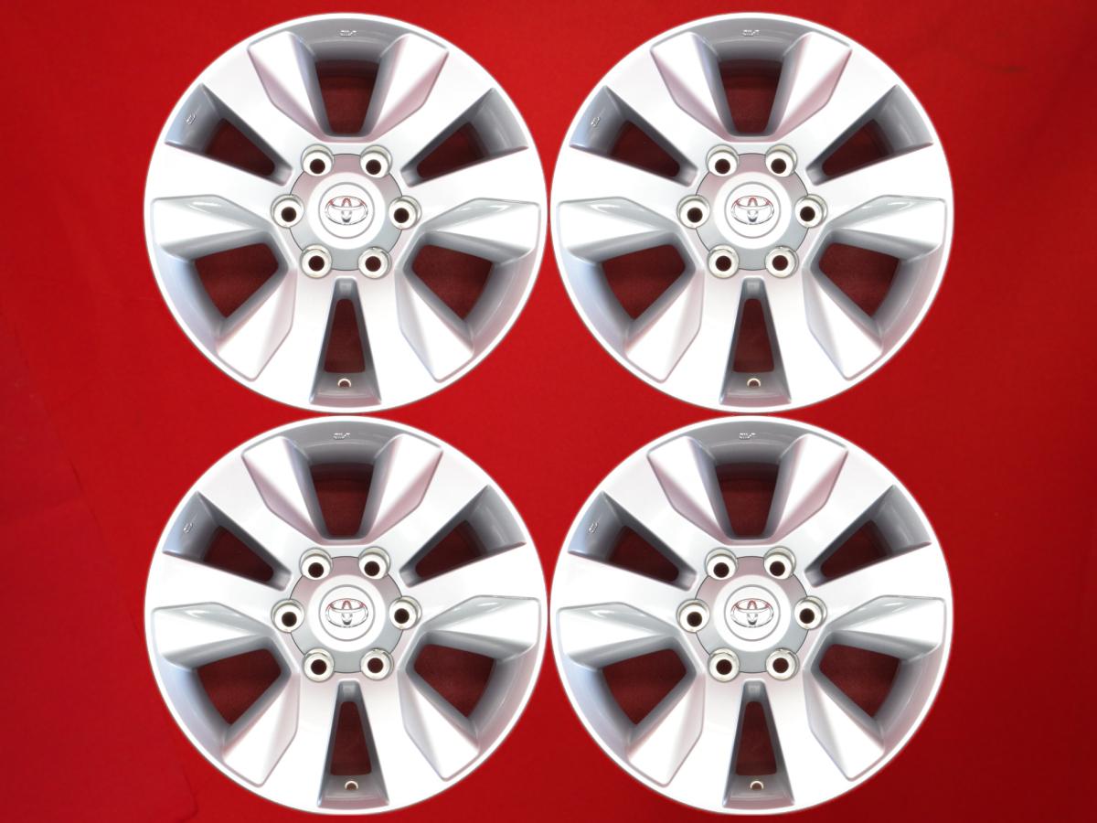 ハイラックス (GUN125)Z純正 7.5Jx17 +30 6/139.7 シルバー(銀色)系 ハイラックスサーフ ランドクルーザー プラド ハイラックス