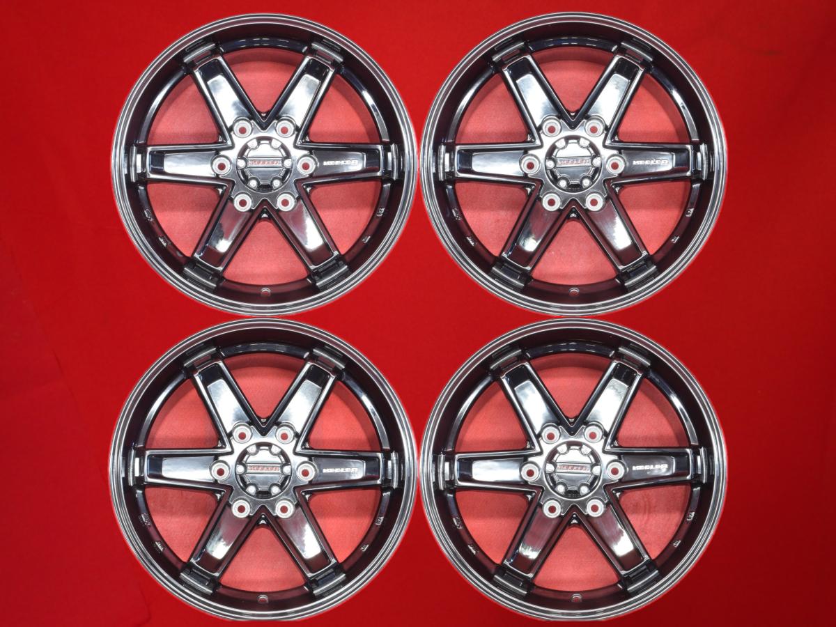 KEELER TACTICS(タクティクス) 6スポーク 8Jx17 +25 6/139.7 ブラック(黒色)系 ハイラックス FJクルーザー ランドクルーザー プラド