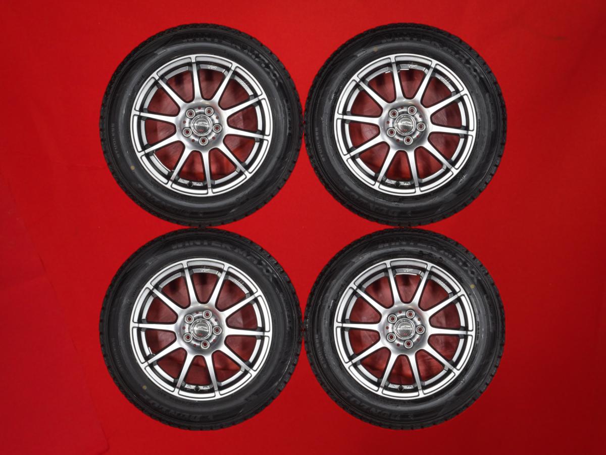 ダンロップ ウィンターマックス 02 WM02 DUNLOP WINTER MAXX 02 WM02 205/60R16 92Q 10スポークタイプ 1P 6.5Jx16 +48 5/100 ガンメタ系 エクシーガ