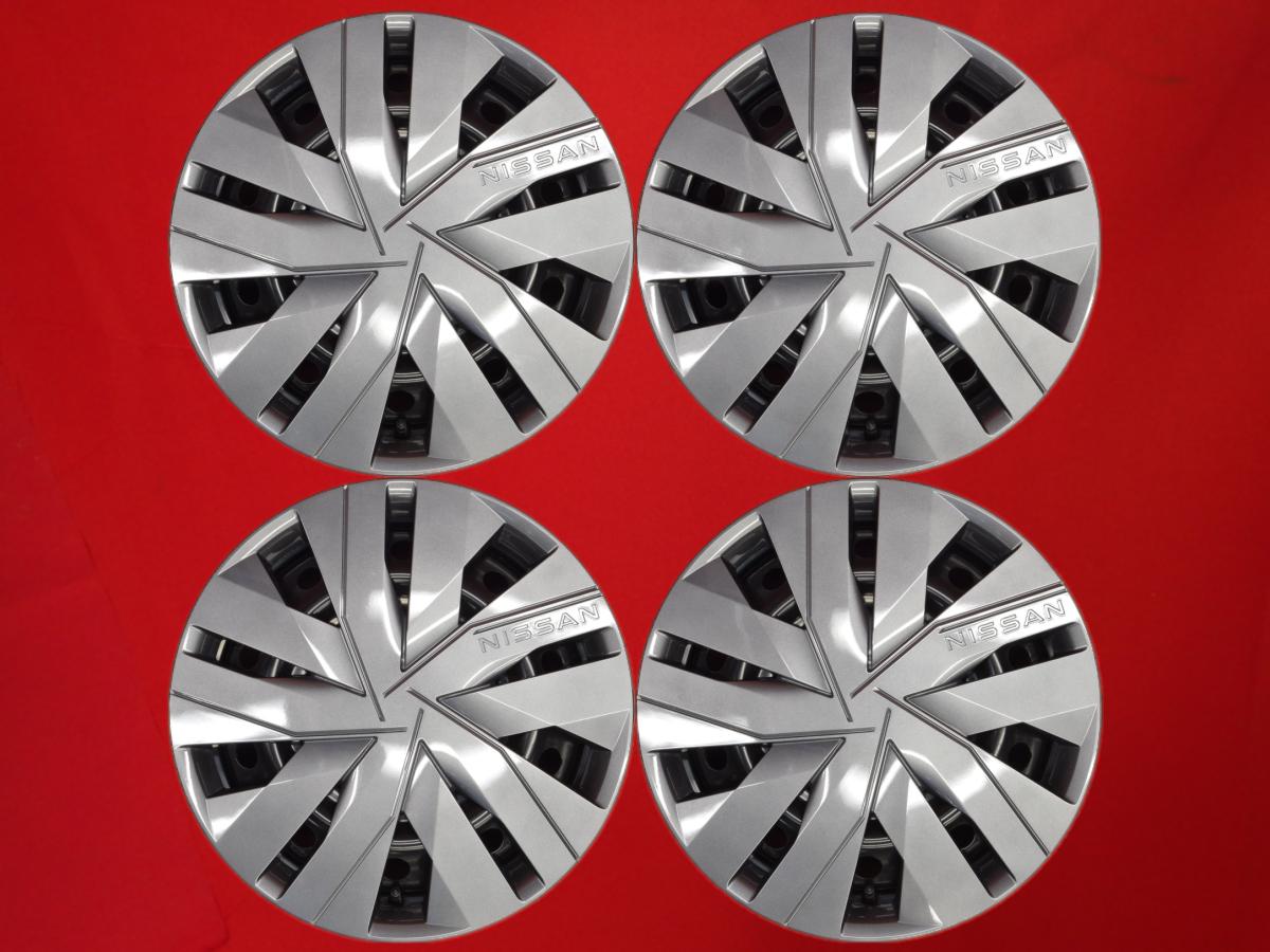 セレナ (C28)純正スチールホイール(フルキャップ付) 6Jx16 +45 5/114.3 ガンメタ系 セレナ