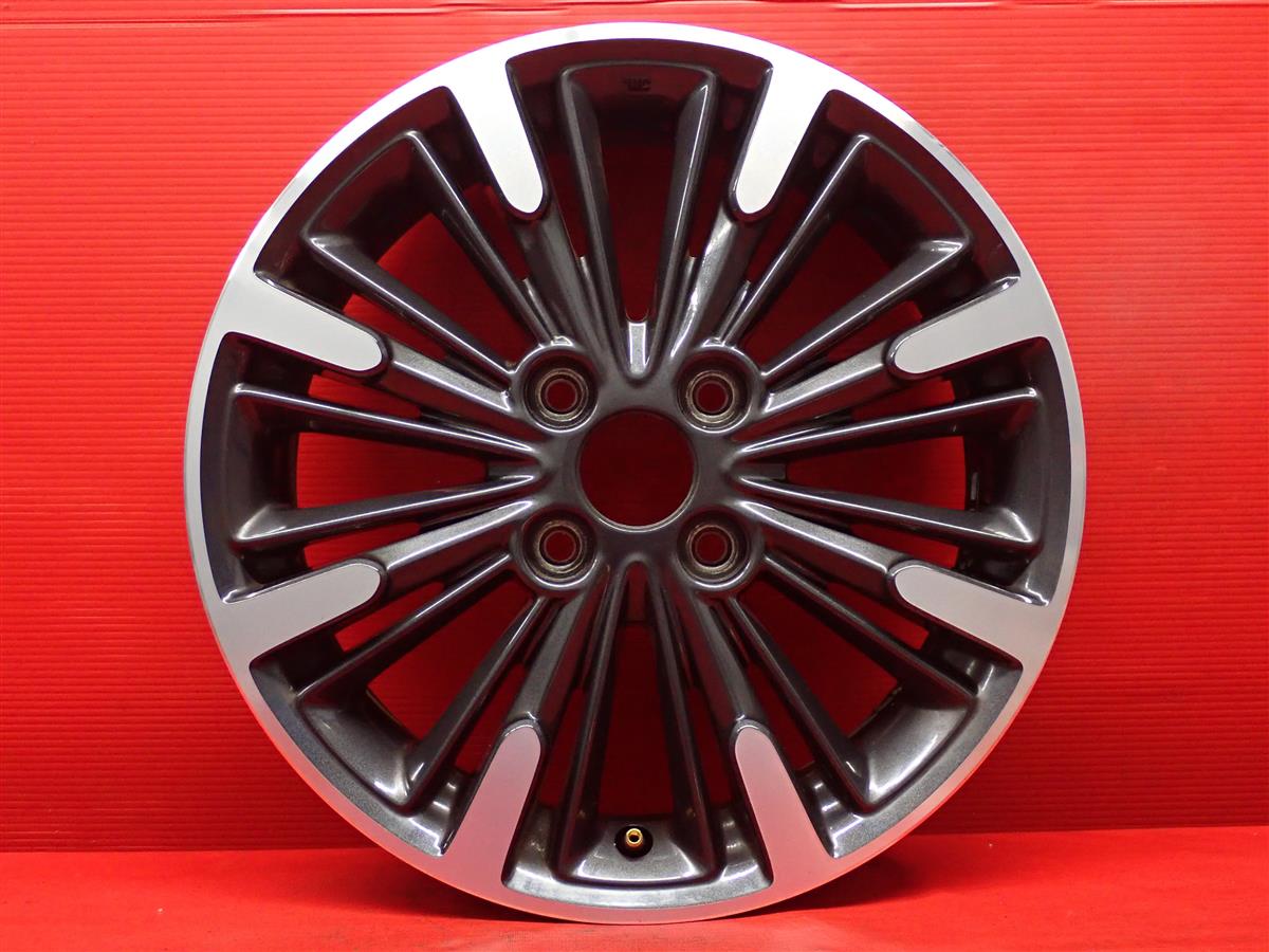 スペーシア カスタムXS(MK53S)純正 4.5Jx15 +45 4/100 ガンメタポリッシュ(ガンメタ&ポリッシュ)