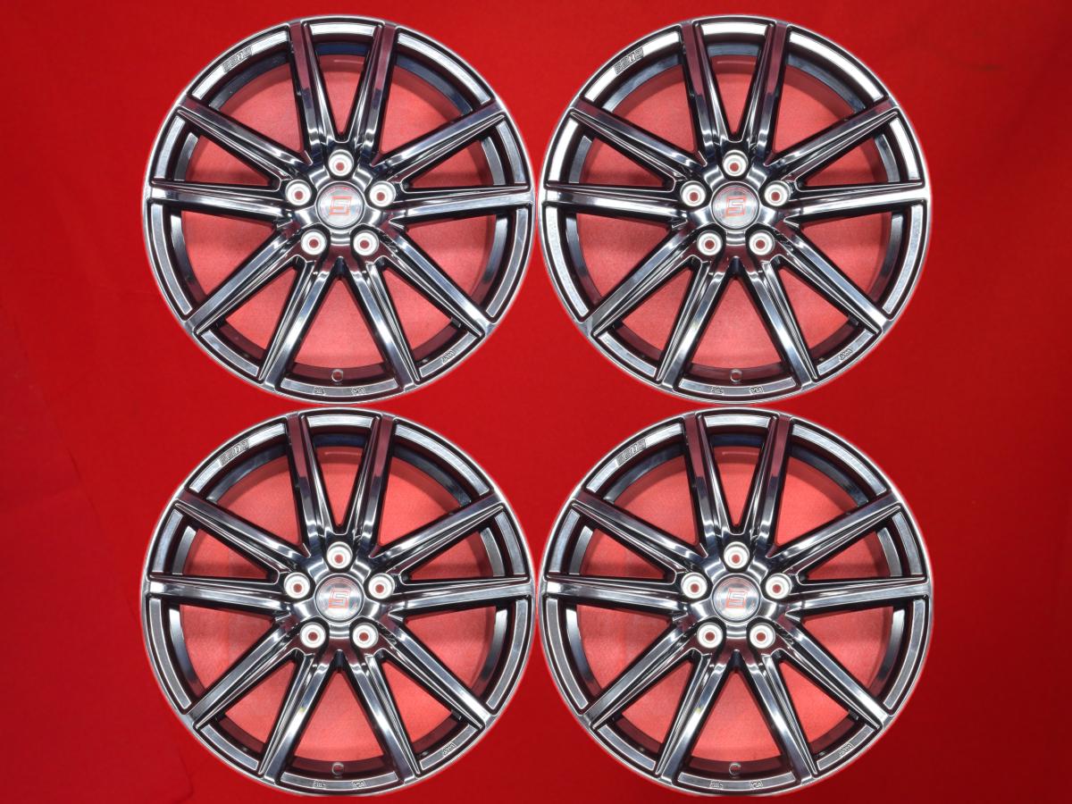 ザイン SS(エスエス) 7.5Jx18 +48 5/114.3 ブラック(黒色)系 セレナ WR-V CX-5 レヴォーグ フォレスター アコード ハイブリッド ES330 オデッセイ UX250h ZR-V