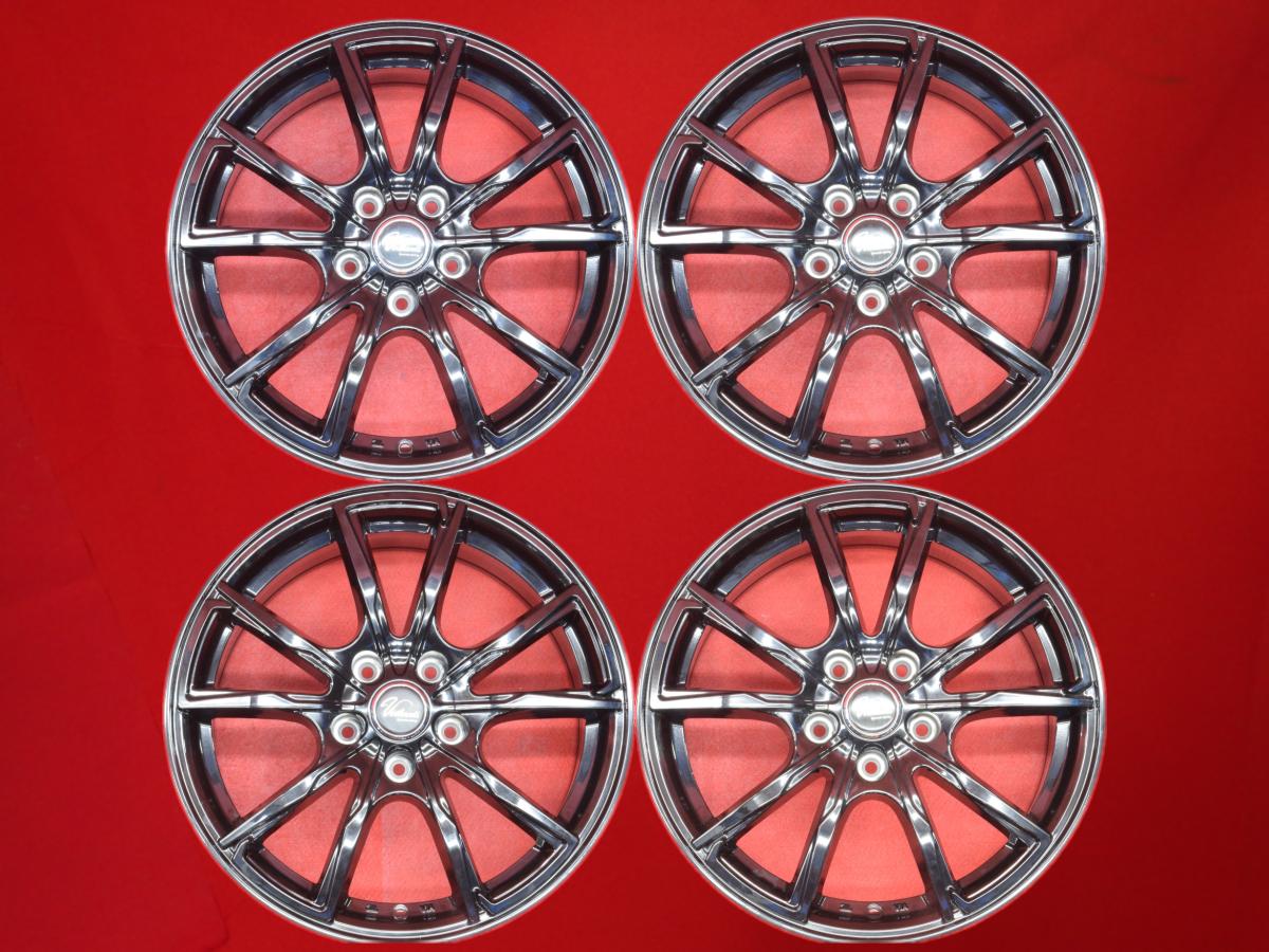 Verthandi(ヴェルザンディ) PW-S10 7Jx17 +38 5/114.3 ブラック(黒色)系 カローラ クロス RAV4 NX200t セレナ カムリ ヴェルファイア ノア CX-5 デリカ D:5 ヴォクシー ハリアー アルファード プリウス NX300h