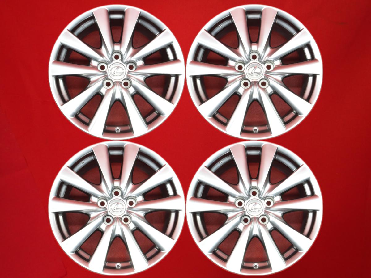 レクサス GS 450h純正オプション5スポーク 8Jx18 +45 5/114.3 ハイパーブラック GS300 IS350C IS250 GS430 NX300 RC350 SC430 RC200t UX200 GS250 IS F IS250C GS450h ES300h RC300h GS300h IS350 GS460 GS350 ES330