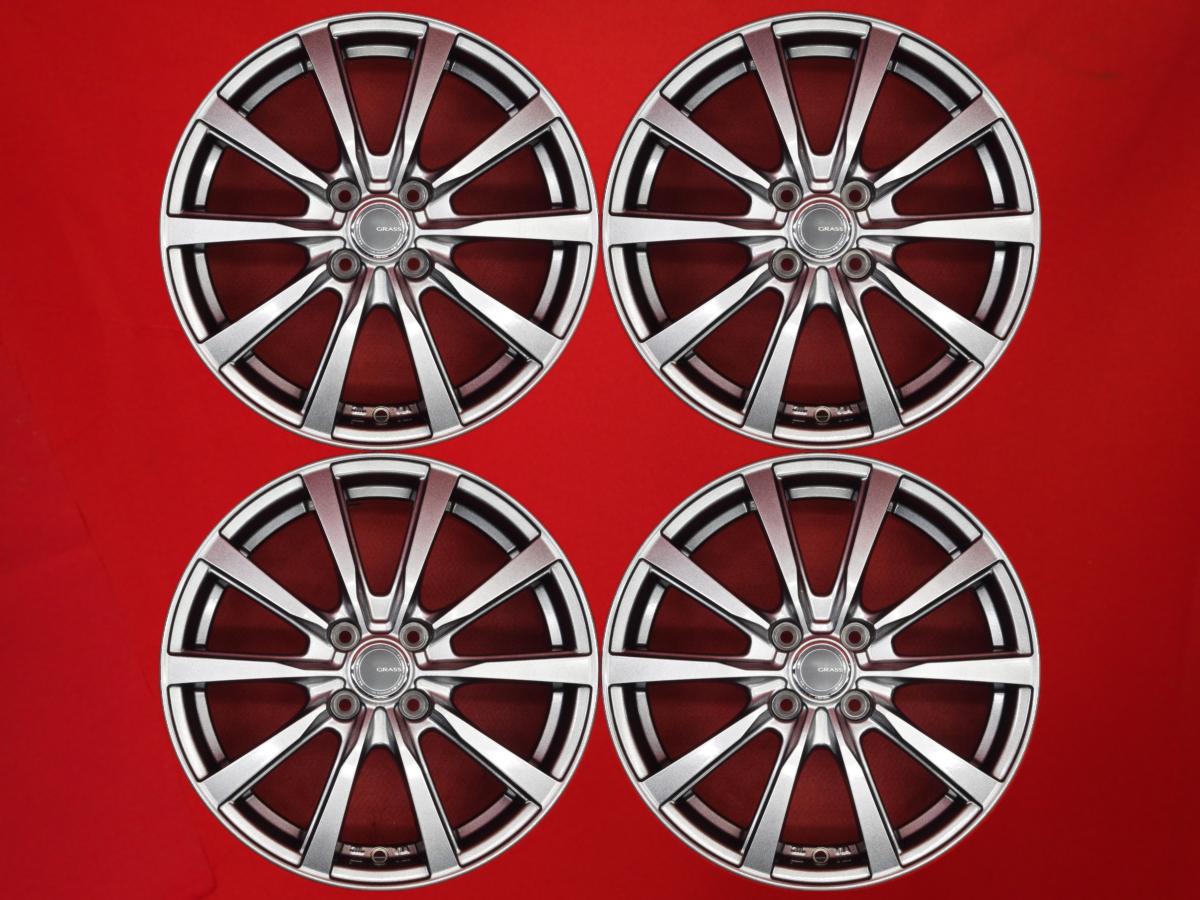 GRASS ZX 5.5Jx16 +42 4/100 ガンメタ系 ノート iQ カローラ スイフト マツダ2 デミオ アクア クロスビー ヴィッツ カローラ フィールダー マーチ イグニス