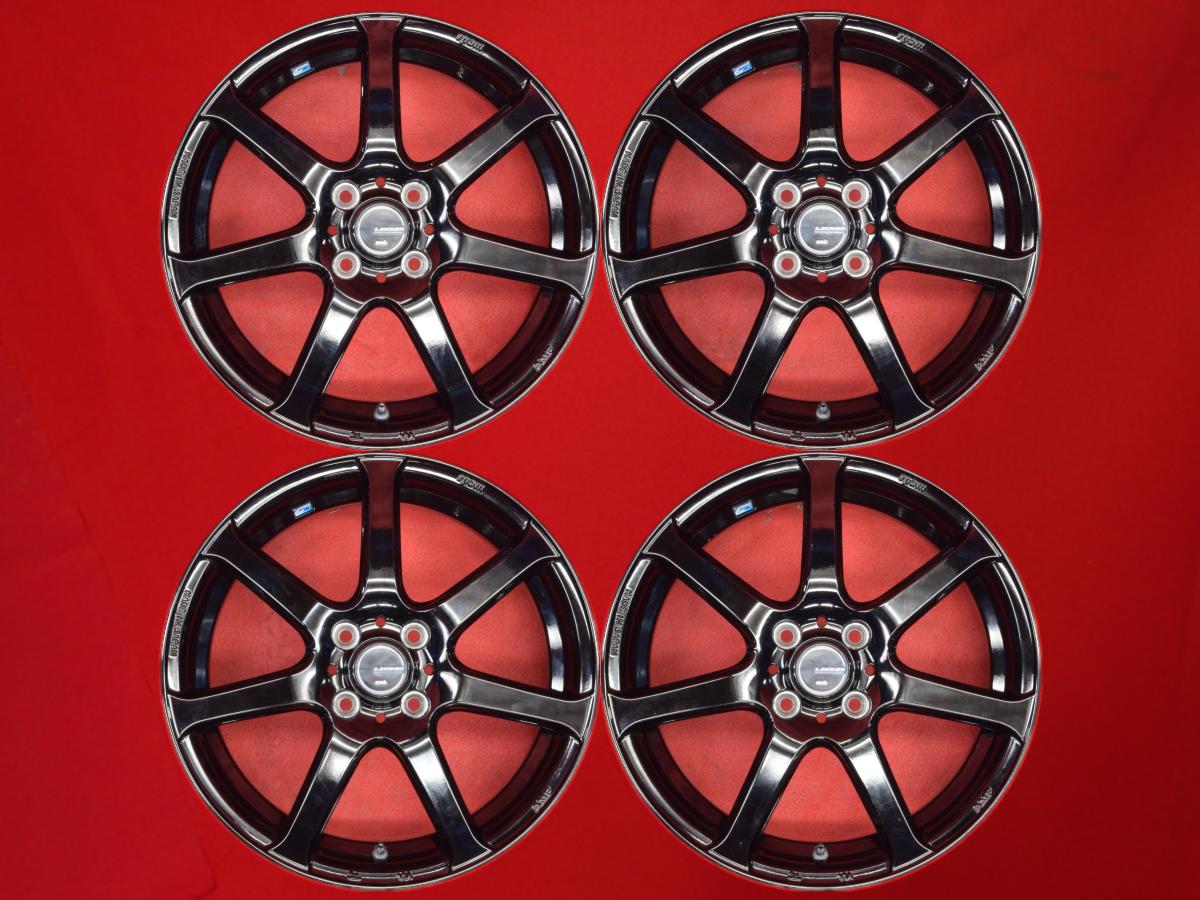 レオニス NAVIA 06 6Jx16 +45 4/100 ブラック(黒色)系 ロッキー ノート iQ スイフト カローラ マツダ2 ライズ クロスビー マーチ ヴィッツ デミオ レックス アクア フィット