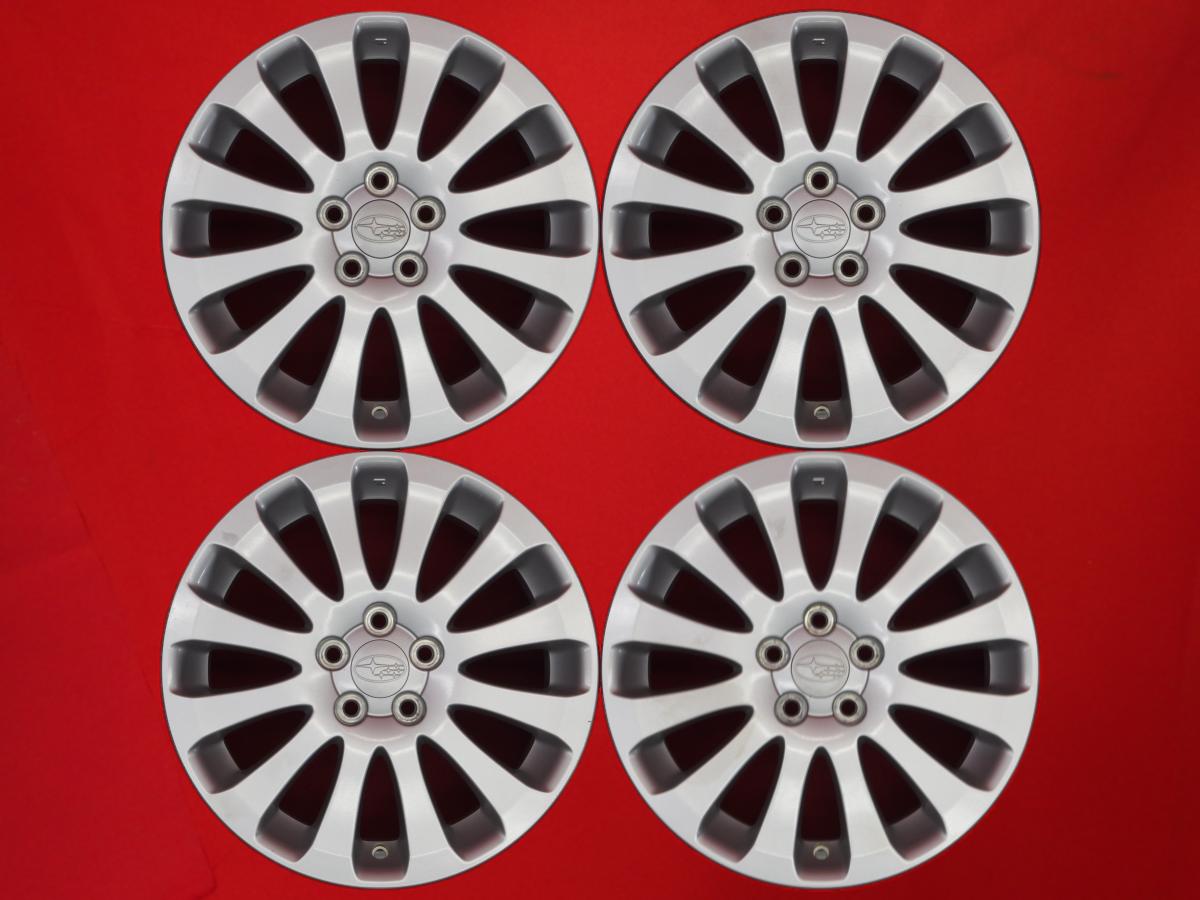 インプレッサ (GH系)純正12本スポーク 6.5Jx16 +55 5/100 シルバー(銀色)系 エクシーガ インプレッサ レガシィ