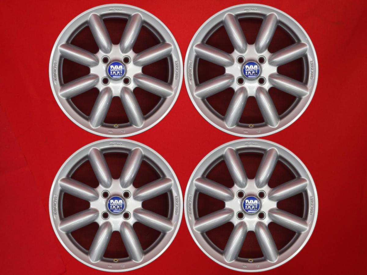 MINILITE(ミニライト) MC-40 6.5Jx16 +48 4/100 シルバー(銀色)系 カローラ フィールダー ヴィッツ ミニ ロードスター ミニ コンバーチブル スイフト ミニ ミニ クーペ ミニ クラブマン グレイス フィット