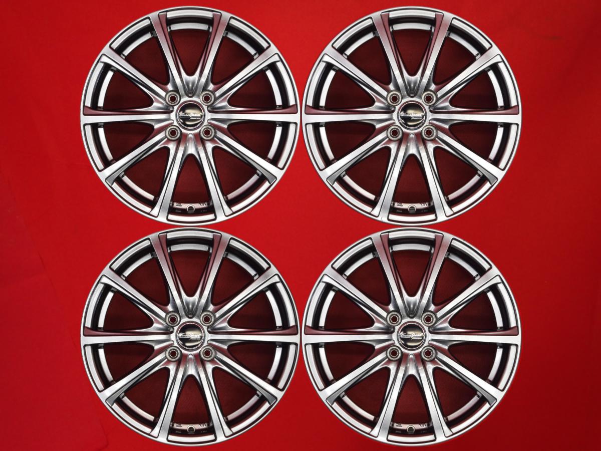 Euro Speed(ユーロスピード) V25 6Jx16 +43 4/100 ガンメタ系 ロッキー イグニス フィット アクア デミオ レックス ヴィッツ カローラ フィールダー ライズ クロスビー マツダ2 カローラ サクシード iQ ノート