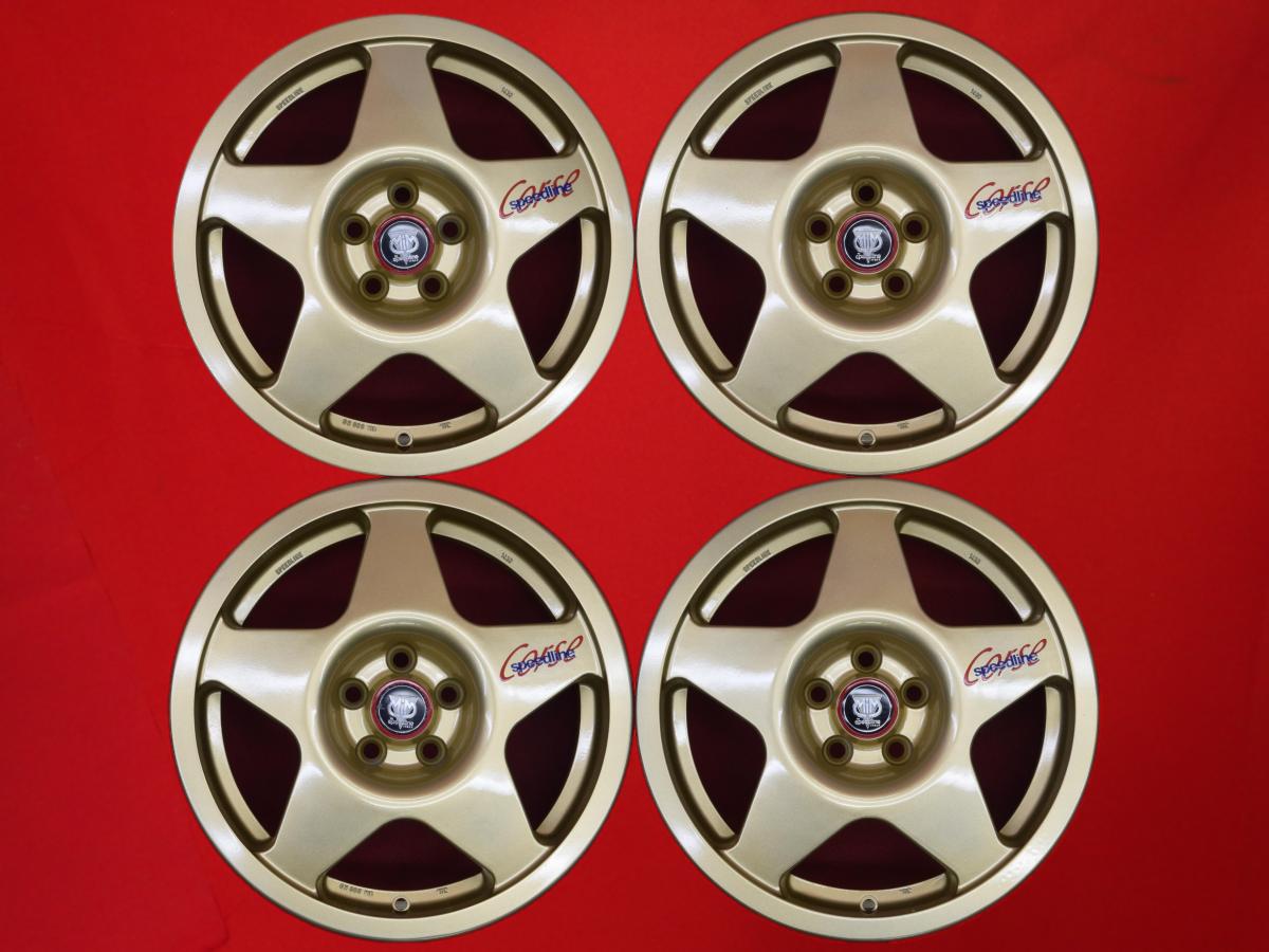 speed line(スピードライン) チャンプ-R 7Jx16 +46 5/100 ゴールド(金色)系 86 GR 86 フォレスター インプレッサ BRZ インプレッサ G4 インプレッサ XV