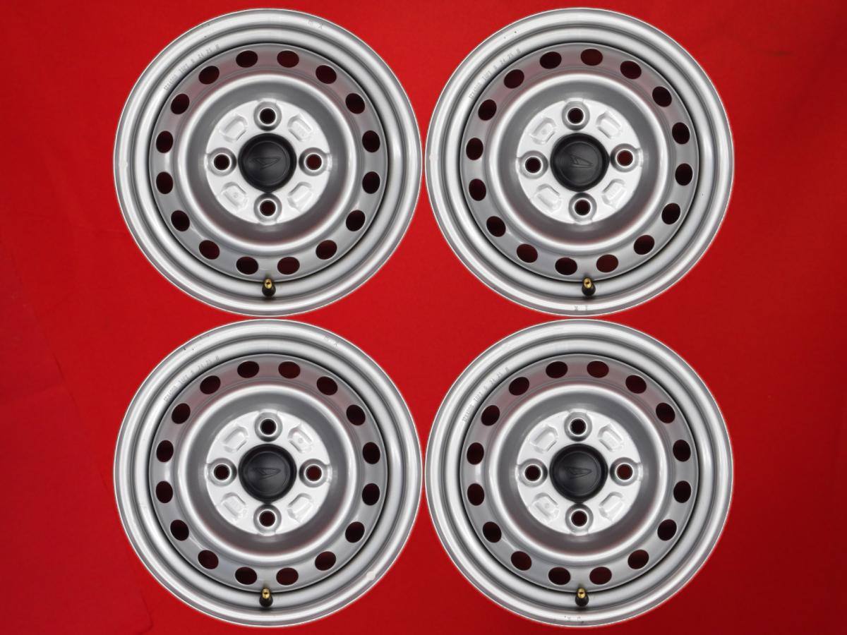 ハイゼット/アトレー (S700V系)純正スチールホイール(センターキャップ付) 4Jx12 +40 4/100 シルバー(銀色)系 ハイゼット カーゴ