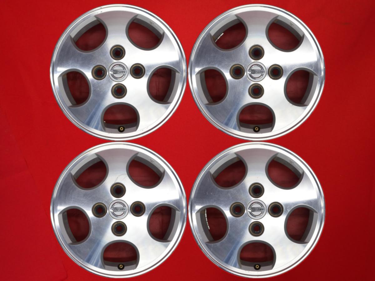 オッティ 純正5本スポーク 4Jx13 +46 4/100 シルバーポリッシュ(シルバー&ポリッシュ) オッティ