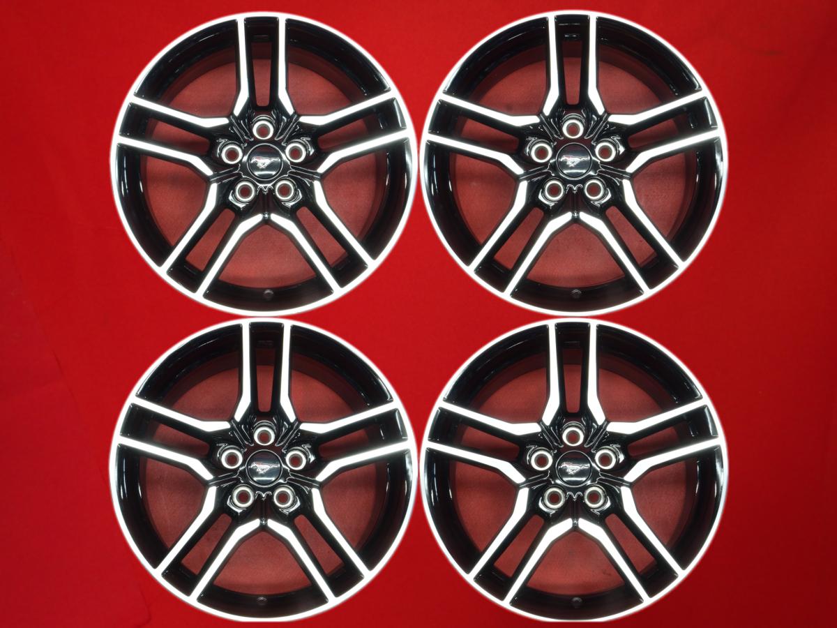 マスタング 6代目 VI エコブースト プレミアム 純正 8Jx18 +40 5/114.3 ブラックポリッシュ(ブラック&ポリッシュ) マスタング