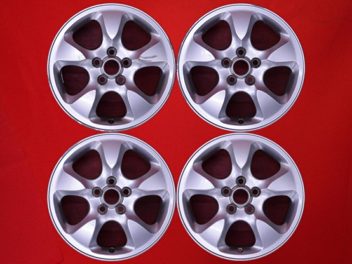 ジャガー Sタイプ純正5本スポーク 7.5Jx16 +60 5/108 シルバー(銀色)系