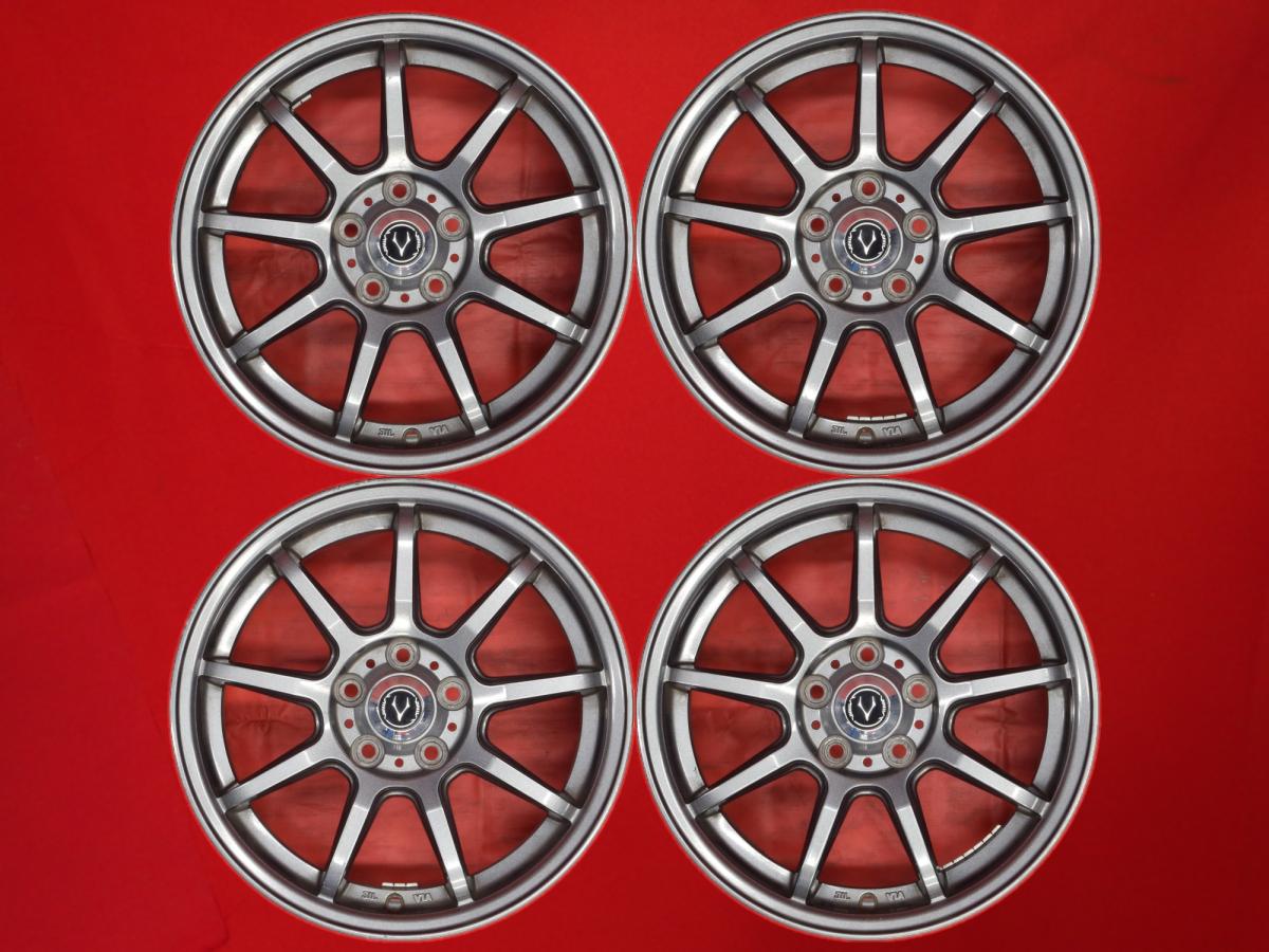 9スポークタイプ 1P 6.5Jx15 +40 5/100 ガンメタ系 プリウス カローラ カローラ ツーリング プリウスPHV